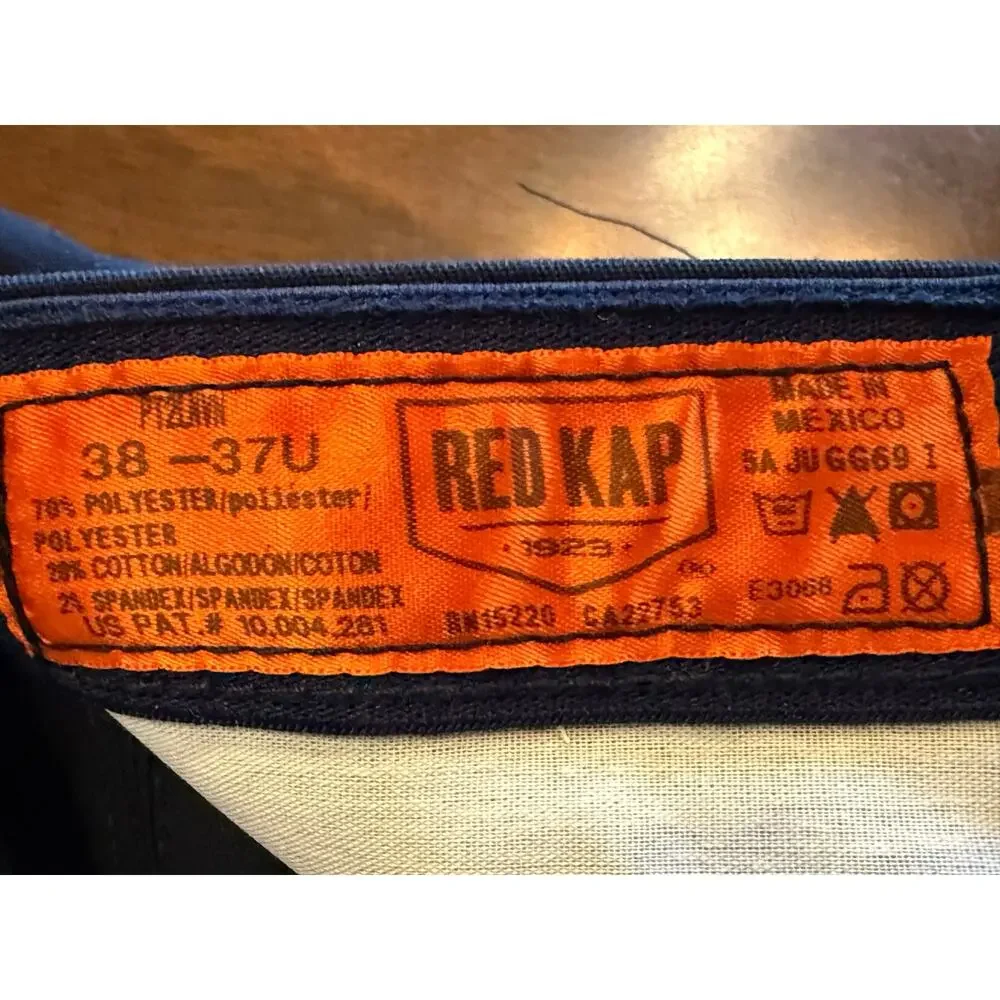 Red Kap Work Pants Mens 38X28 Navy Paint Industrial Utility Cargo Outdoor NWOT
